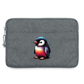 Pingouin - Sacoche pour ordinateur portable 13 pouces - gris chiné - Devant