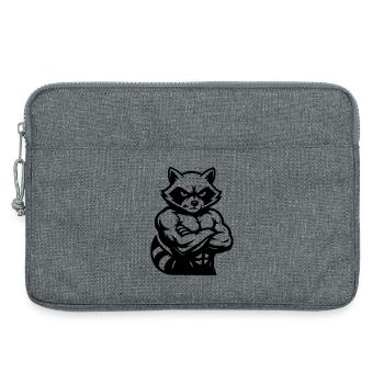 Raccoon - Laptoptasche 13" - Grau meliert - Vorne