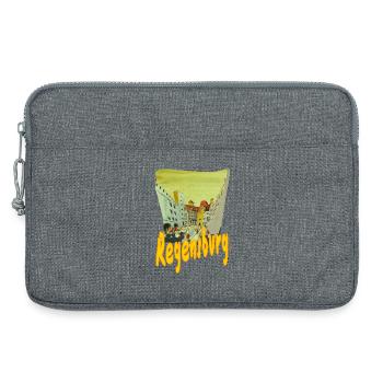Haidplatz Regensburg - Laptoptasche 13" - Grau meliert - Vorne