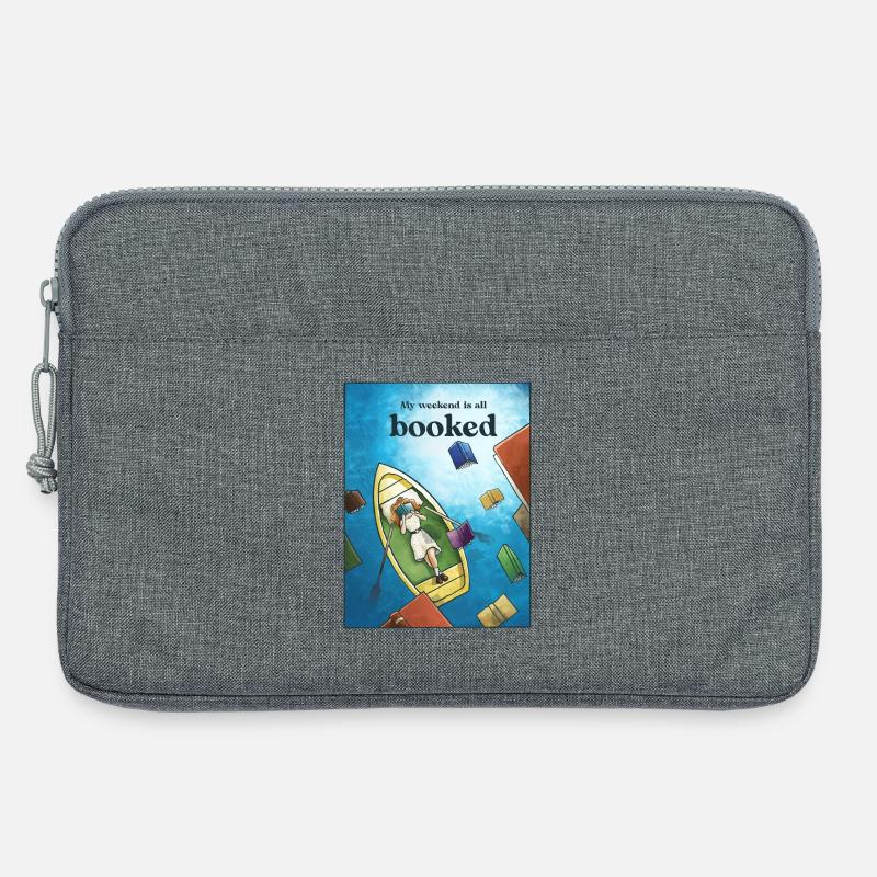 Meer der Worte - Laptoptasche 13" - Grau meliert