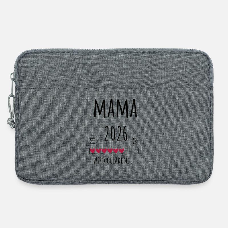 Werdende Mama 2026 Geschenk Schwangerschaft - Laptoptasche 13" - Grau meliert