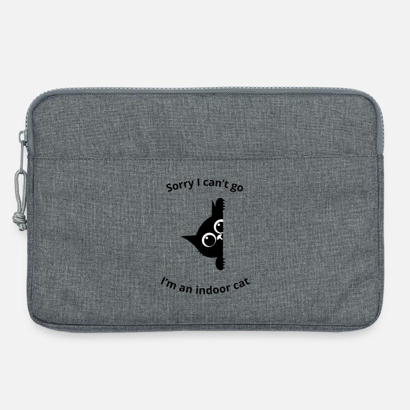 Ich bin eine Hauskatze mit süßem und lustigem Design. - Laptoptasche 13" - Grau meliert