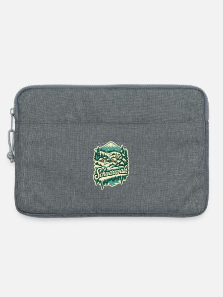 Schwarzwald Winter-Wunderland  Idylle - Laptoptasche 13" - Grau meliert