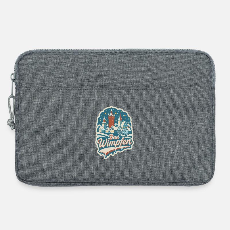 Bad Wimpfen Winterlandschaft   - Laptoptasche 13" - Grau meliert
