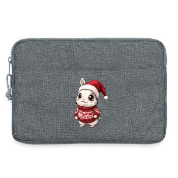 Hase Weihnachten Xmas - Laptoptasche 13" - Grau meliert - Vorne