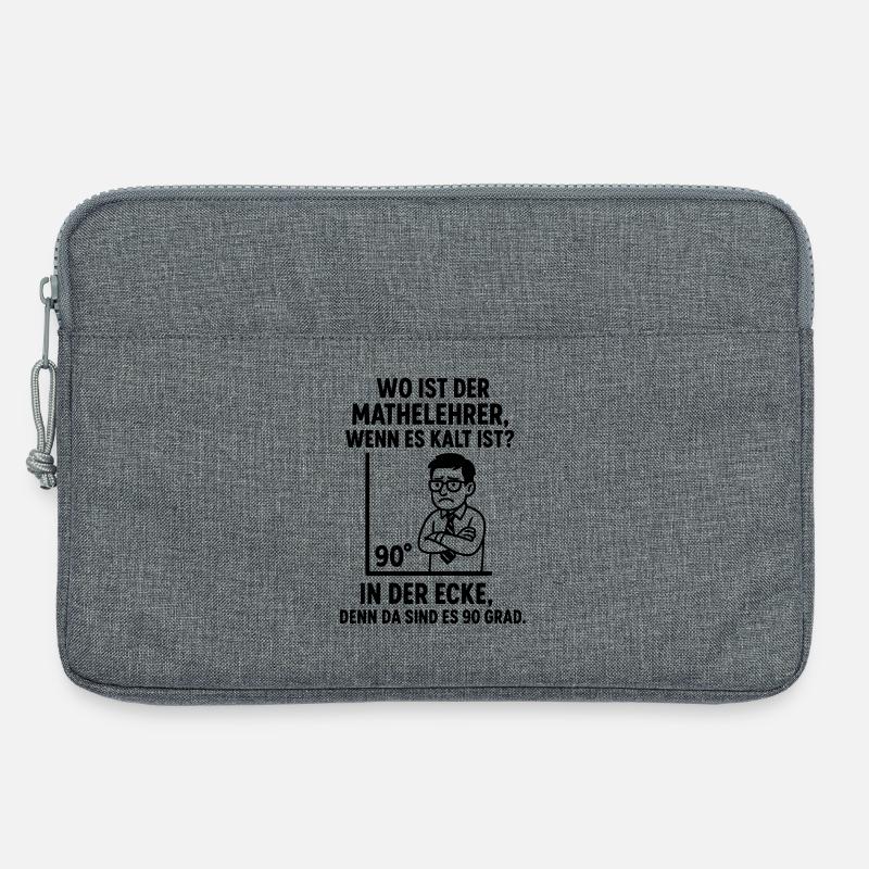 90 grad ecke lehrer mathe witz - Laptoptasche 13" - Grau meliert