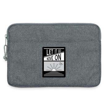 Let it go. Move on. - Laptop bag 13" - heather grey - Front
