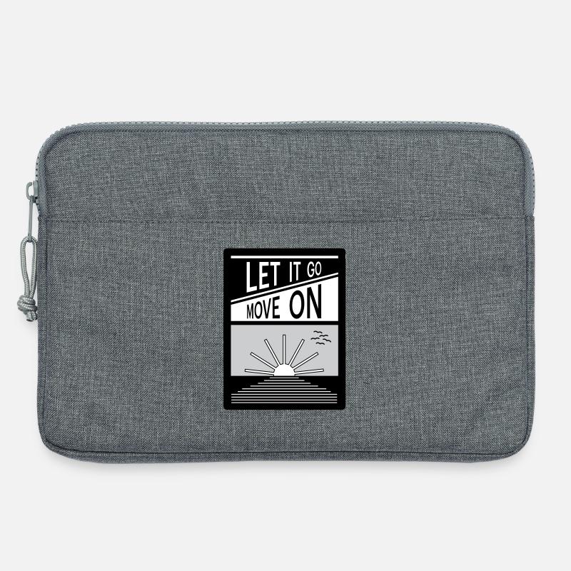 Let it go. Move on. - Laptop bag 13" - heather grey