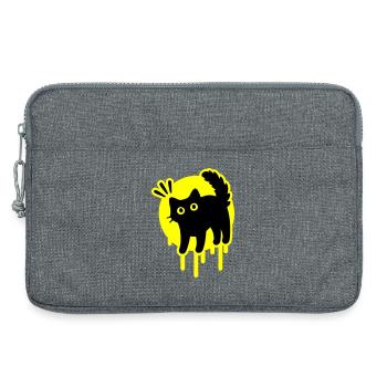 Chat Chat - Sacoche pour ordinateur portable 13 pouces - gris chiné - Devant