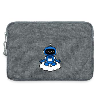 AI Human Fan Club Schwebender Roboter - Laptoptasche 13" - Grau meliert - Vorne