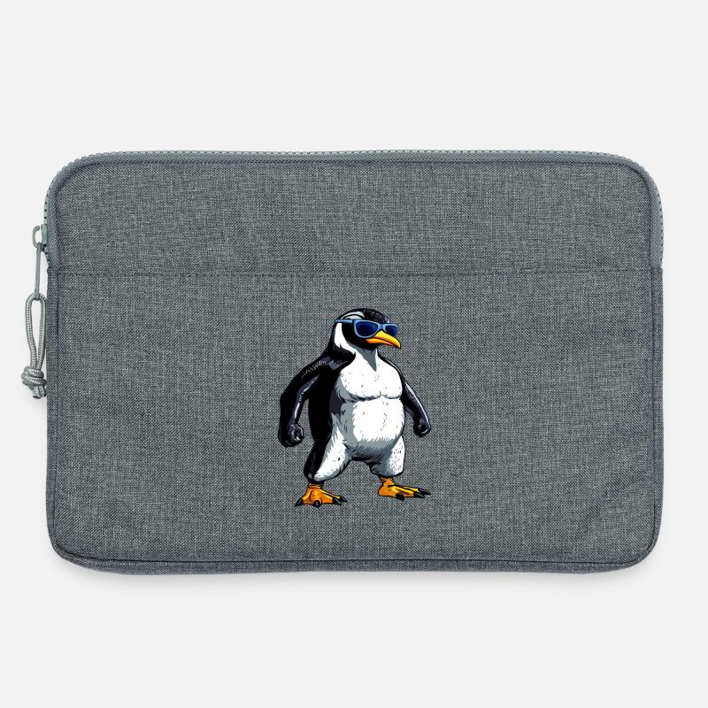 Pinguin Bodybuilder - Laptoptasche 13" - Grau meliert