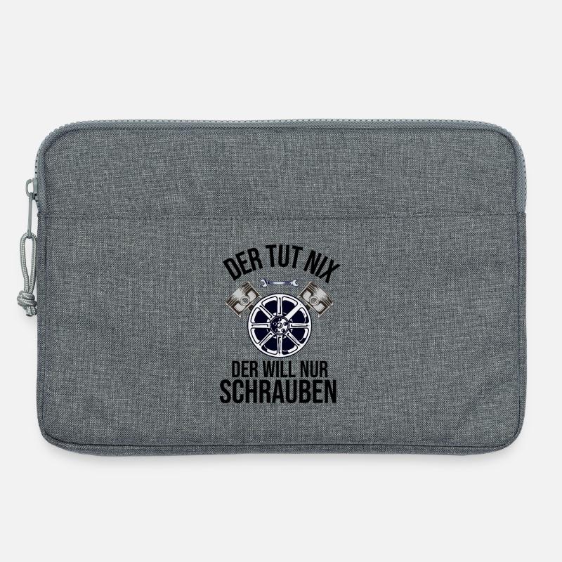Der tut nix der will nur schrauben  - Laptoptasche 13" - Grau meliert