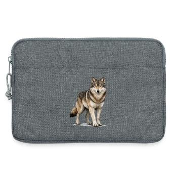 Wolf Tier - Laptoptasche 13" - Grau meliert - Vorne