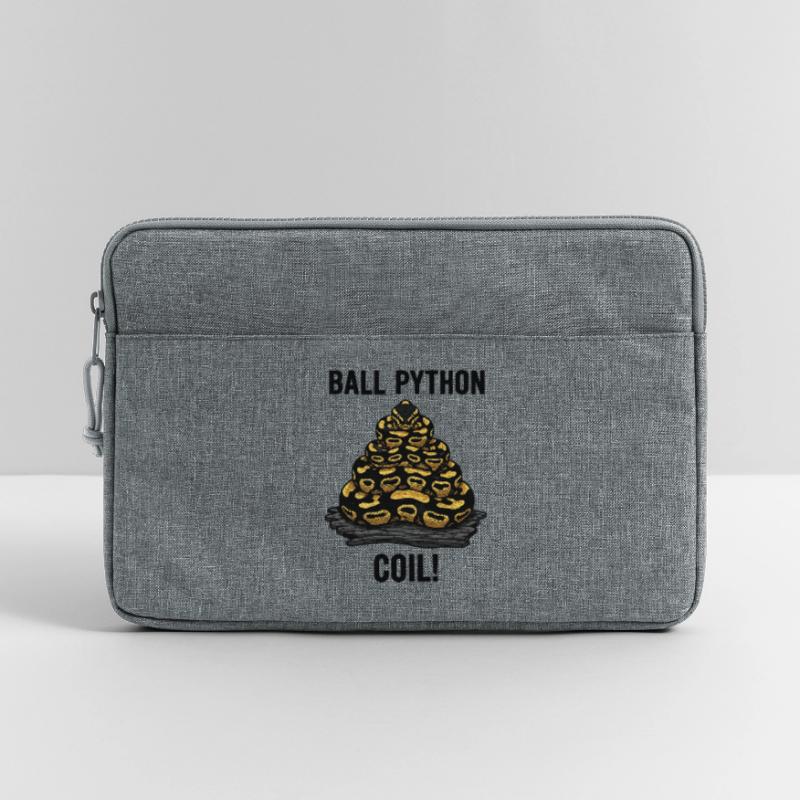 Royal Python Ball Python Coil Reptilienpyramide Laptoptasche 13"