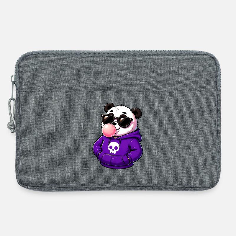 Cool_Panda_Bubblegum_Attitude - Laptoptasche 13" - Grau meliert