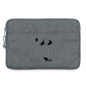 mantas_taucher - Laptoptasche 13" - Grau meliert - Vorne