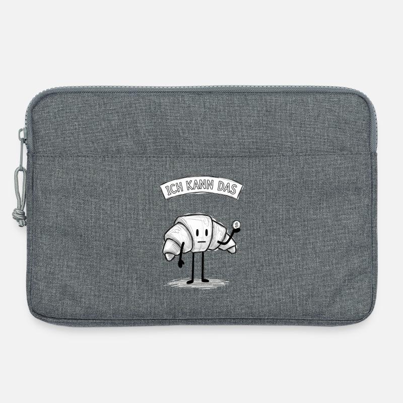 Ich Kann Das Croissant Held - Laptoptasche 13" - Grau meliert