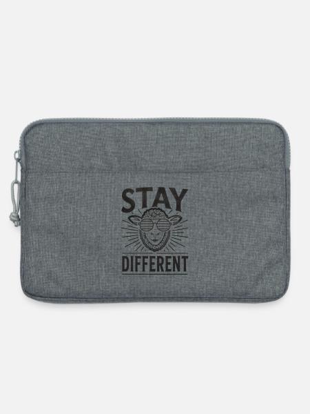 Stay Different Nerd Humor - Laptoptasche 13" - Grau meliert