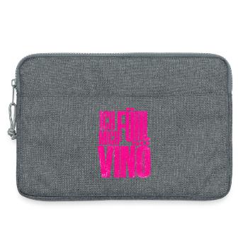 Ich fühl mich so Vino! - Laptoptasche 13" - Grau meliert - Vorne
