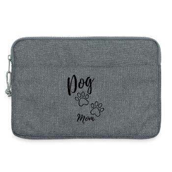Maman chien - Sacoche pour ordinateur portable 13 pouces - gris chiné - Devant
