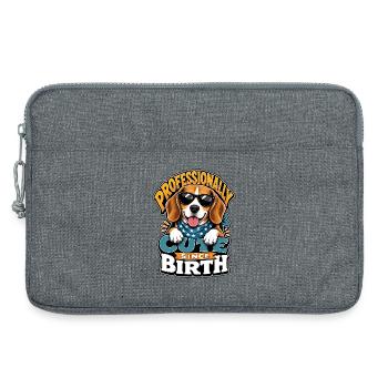 Beagle - Laptoptasche 13" - Grau meliert - Vorne