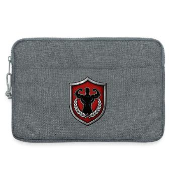 Power Shield Muscle Power Emblem - Laptop bag 13" - heather grey - Front
