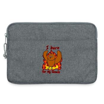 Burn Owl Ziele Brennen - Laptoptasche 13" - Grau meliert - Vorne