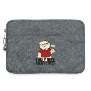 I Only Need Three To Finish – Darts Shirt - Laptoptasche 13" - Grau meliert - Vorne