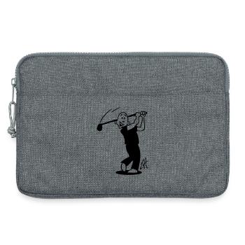 One Color Golf Design - Laptop bag 13" - heather grey - Front