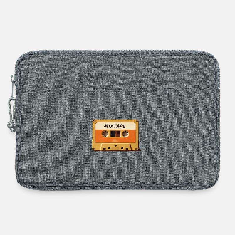 Mixtape Retro Kassette - Laptoptasche 13" - Grau meliert