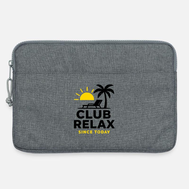 Sonnenaufgang mit Motivationsbotschaft - Laptoptasche 13" - Grau meliert