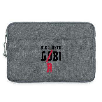 die wüste g(o)(a)bi - Laptoptasche 13" - Grau meliert - Vorne