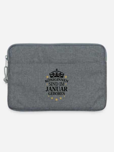 Königinnen Januar - Laptoptasche 13" - Grau meliert