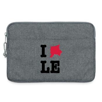 I Love Leipzig (I heart LE) - City Outlines - Laptop bag 13" - heather grey - Front