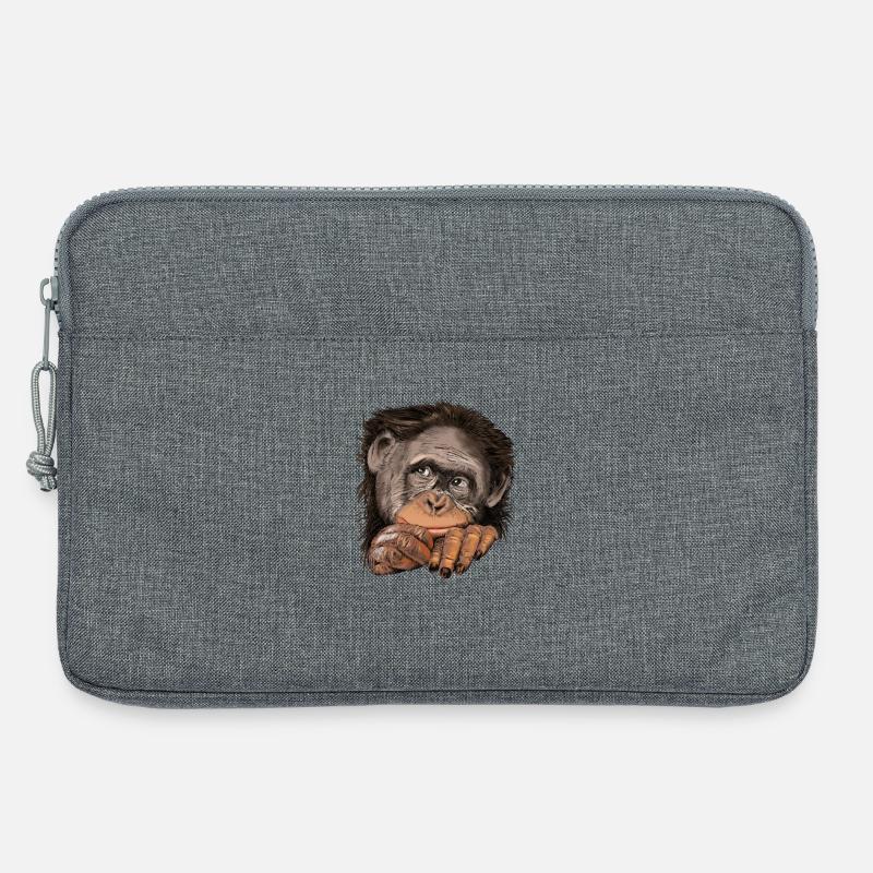 Affe - Laptoptasche 13" - Grau meliert