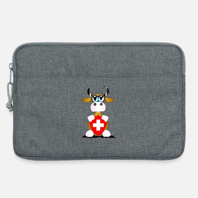 Kuh Schweiz - Laptoptasche 13" - Grau meliert