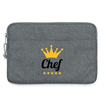 Chef - Laptop bag 13" - heather grey - Front