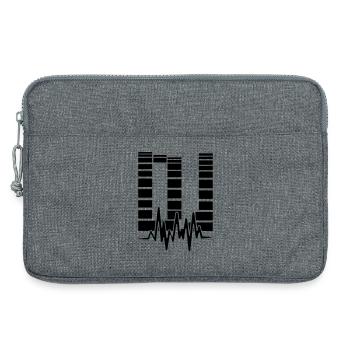 dj - Laptop bag 13" - heather grey - Front
