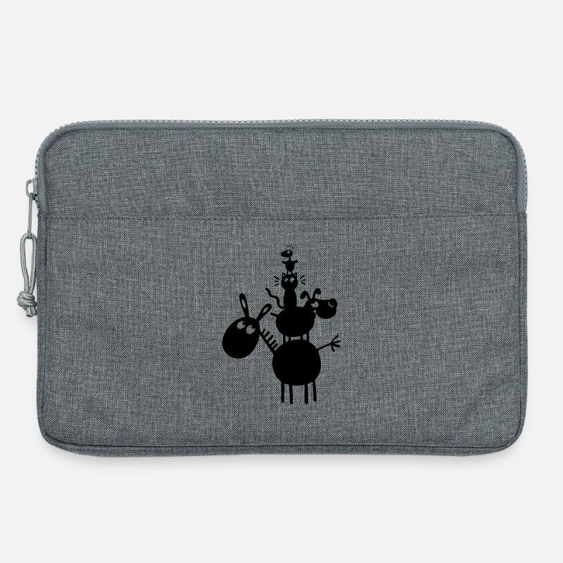 Funny Animals - Laptop bag 13" - heather grey