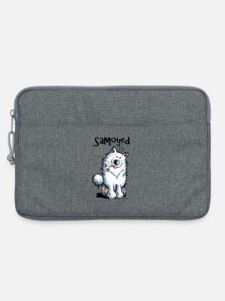 Lustiger Samojede - Computertaske 13" - gråmeleret