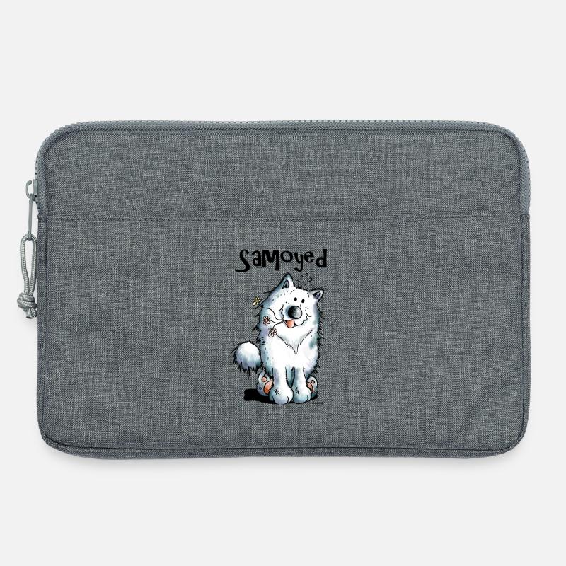 Lustiger Samojede - Laptoptasche 13" - Grau meliert