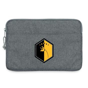 Saut à la Perche Sauteur Sport Sportif Athlète - Sacoche pour ordinateur portable 13 pouces - gris chiné - Devant