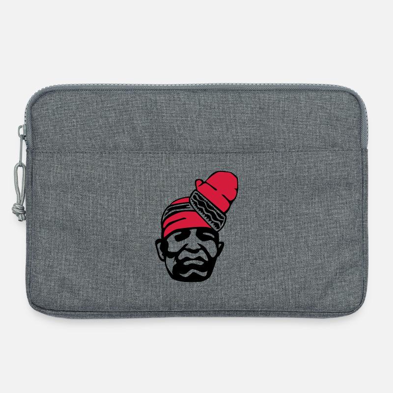 Alifuru Gesicht - Laptoptasche 13" - Grau meliert