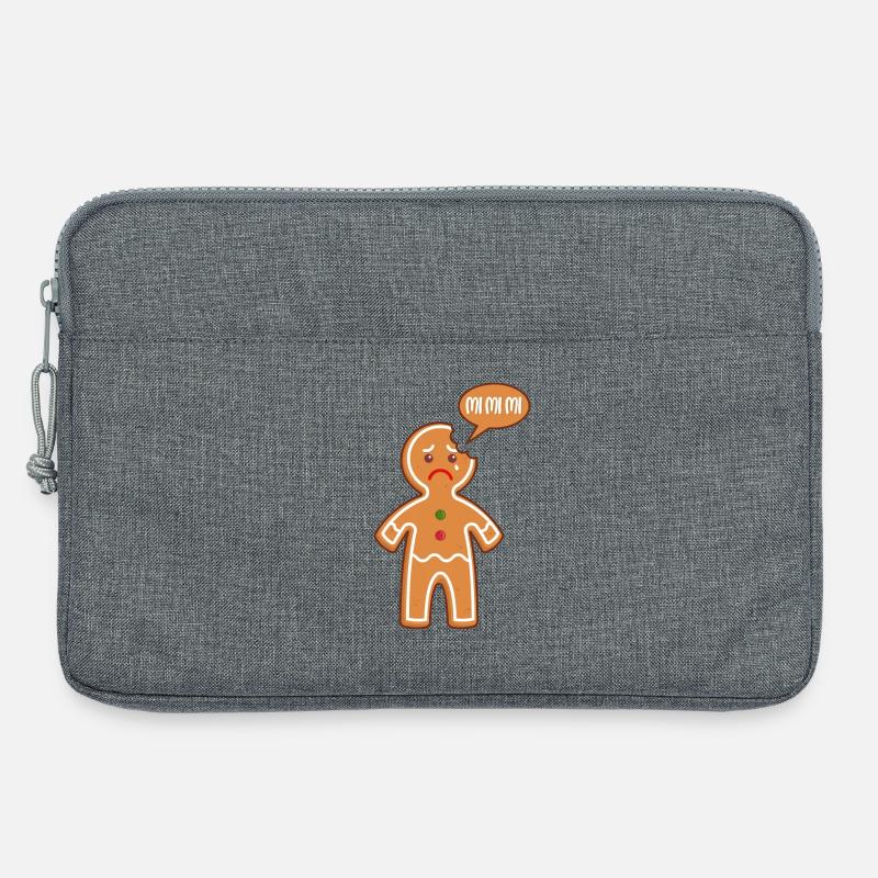 Lebkuchenmann Mimimi Mi Mi Mi Bäcker Gebäck Backen - Laptoptasche 13" - Grau meliert