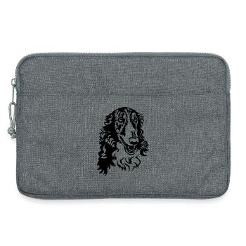 Barsoi Kopf - Laptoptasche 13" - Grau meliert - Vorne