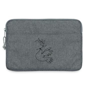 Colombe de la Paix - Sacoche pour ordinateur portable 13 pouces - gris chiné - Devant