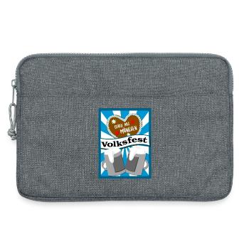 Volksfest in München - Laptoptasche 13" - Grau meliert - Vorne