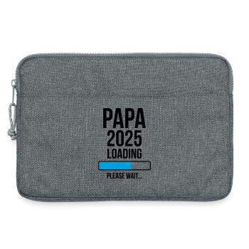 Papa 2025 Loading Bitte warten... - Laptoptasche 13" - Grau meliert - Vorne