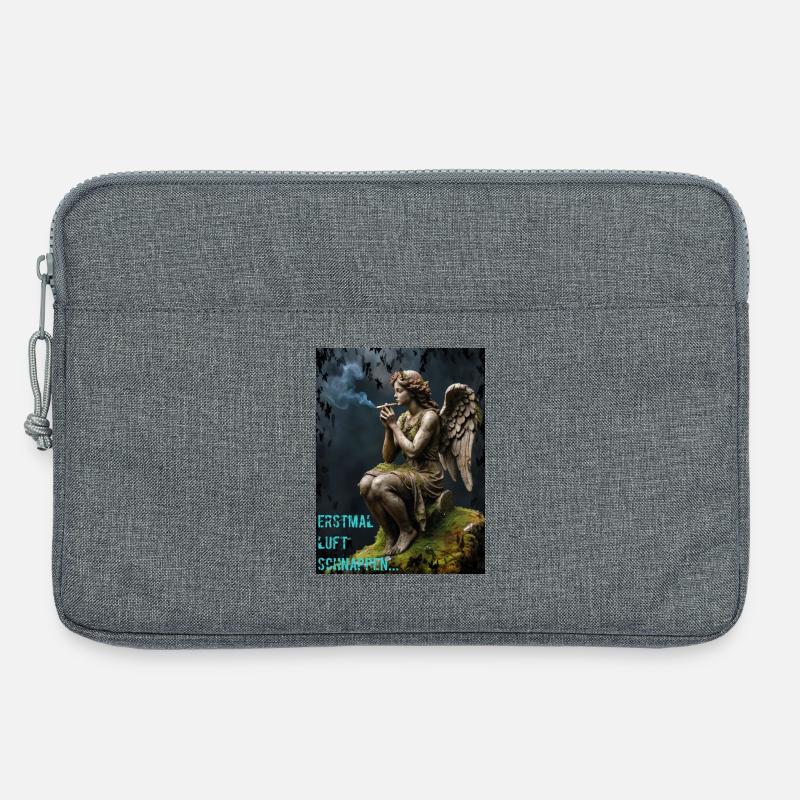 Rauchender Engel - Laptoptasche 13" - Grau meliert