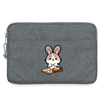 Bunny Baker: Der Teig-Delighter - Laptoptasche 13" - Grau meliert - Vorne